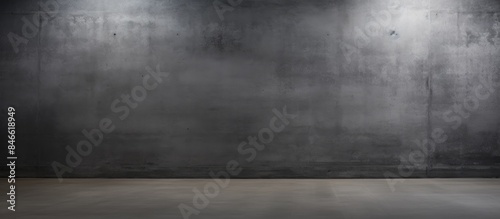 Wallpaper Mural A rough black wall texture contrasting with a dark concrete floor serves as a striking background for a copy space image. Torontodigital.ca