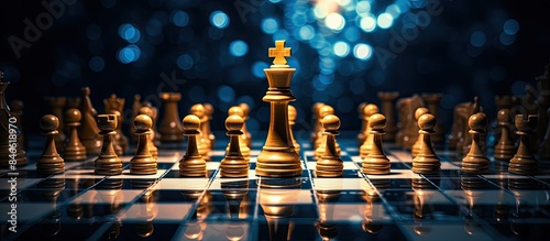 Bitcoin and chess board gam...