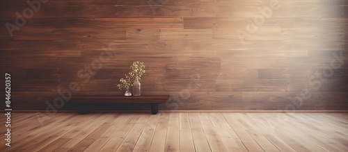 Room interior with wooden s...