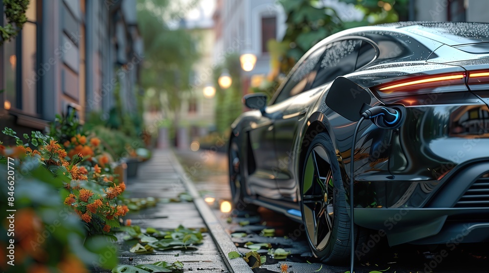 Generative AI of Illuminated Charging Electric Vehicle: Sustainable Urban Transport, Ecological Vehicle Technology, and Modern Design Generative AI of Illuminated Charging Electric Vehicle: Sustainable Urban Transport, Ecological Vehicle Technology, and Modern Design