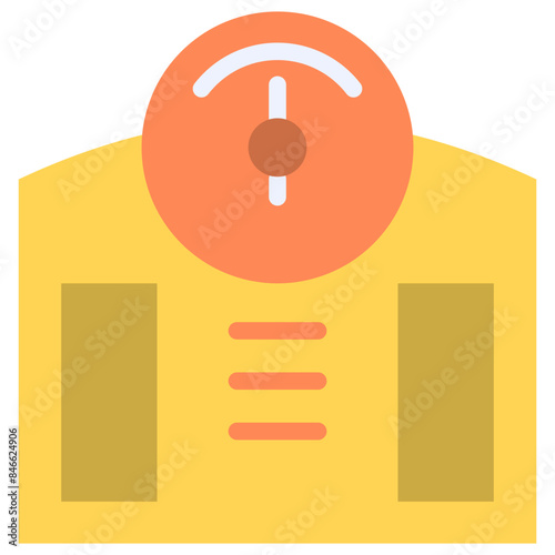 weighing scale flat icon