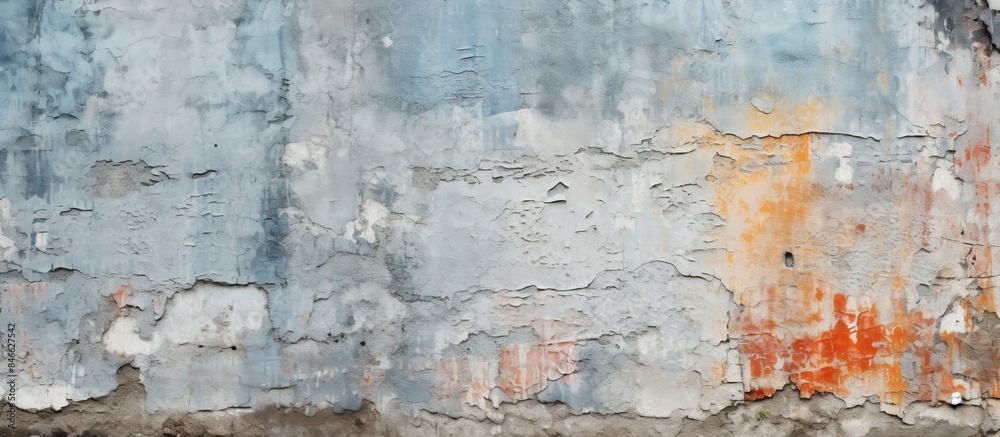 Urban weathered and graffiti-covered concrete wall serving as a background texture with copy space image. Urban weathered and graffiti-covered concrete wall serving as a background texture with copy space image.