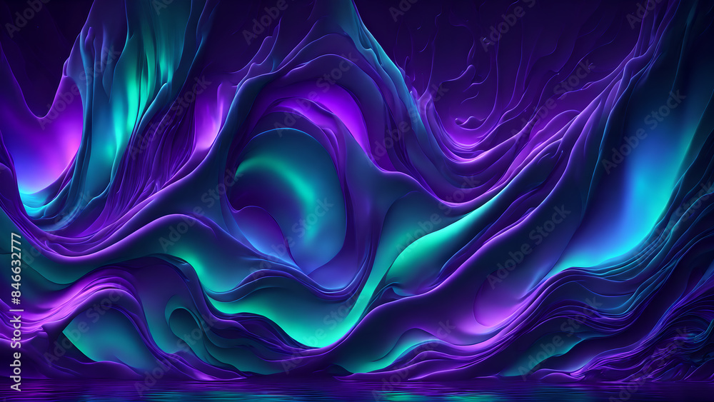 Aurora Borealis abstract background wallpaper