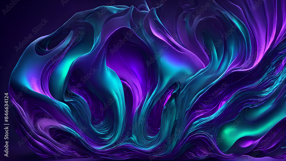 Fototapeta premium Aurora Borealis abstract background wallpaper