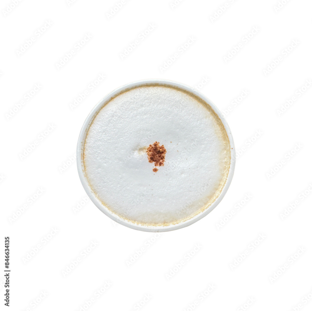 Cup of hot cappuccino coffee isolated on white background. with clipping path. Cup of hot cappuccino coffee isolated on white background. with clipping path.
