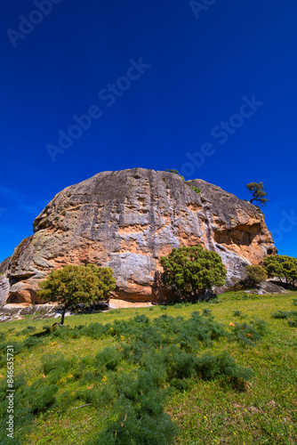 La Peña Gorda Inselberg, Episyenite Rock, La Peña Village, Salamanca, Castilla y León, Spain, Europe photo