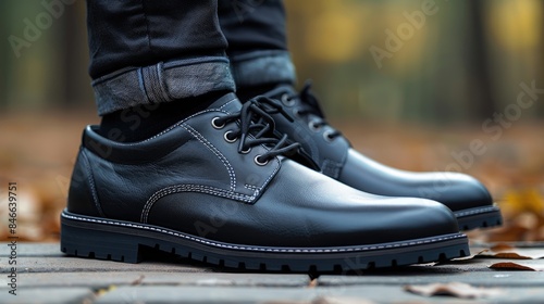 Businessman lace up black shoes   © Ghulam