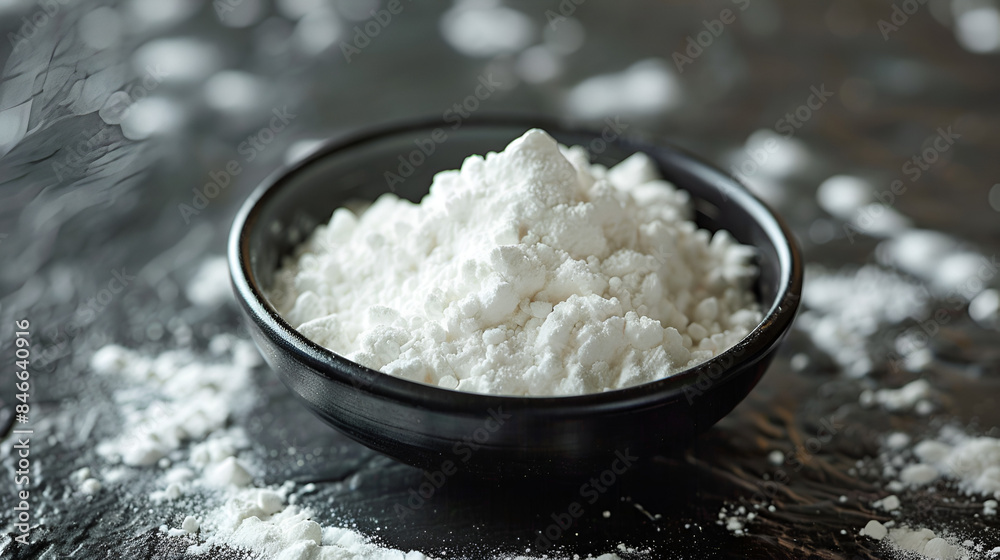 white chemical powder white chemical powder