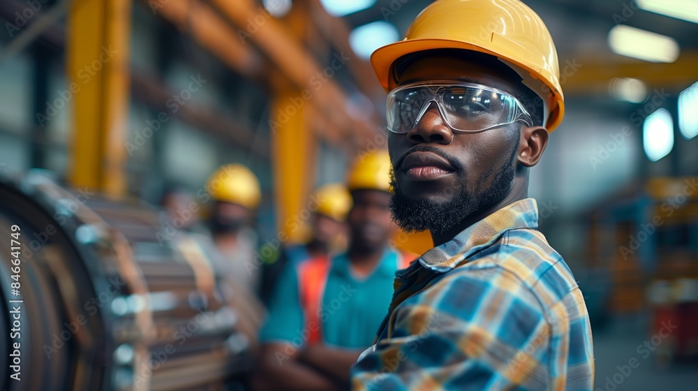 A black man working at his work station A black man working at his work station