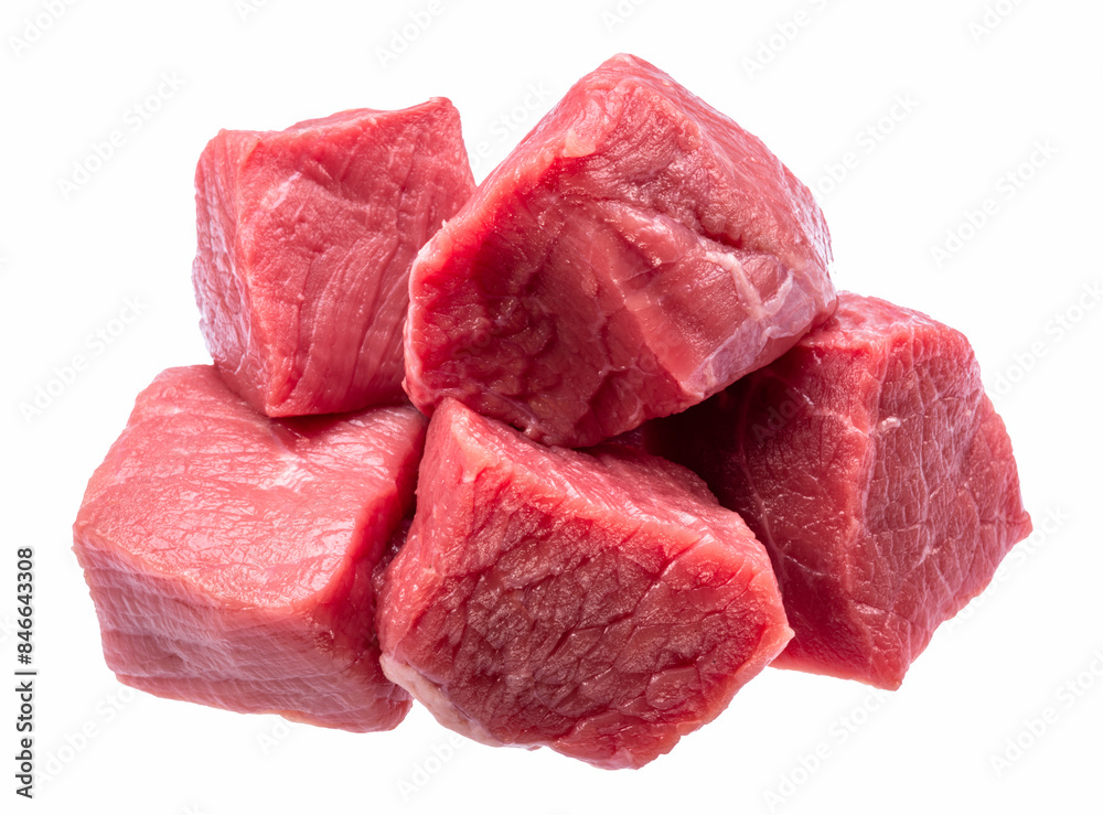 Beef cuts isolated on white background. File contains clipping paths. Beef cuts isolated on white background. File contains clipping paths.