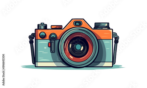 photocamera vector flat minimalistic isolated illustration