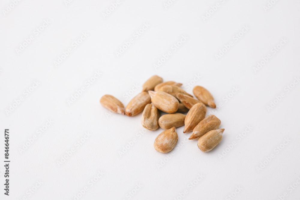 Sunflower seeds isolated on white background Sunflower seeds isolated on white background