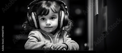 A young child engaged in ho...