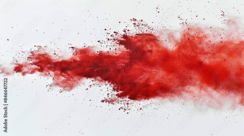 Dynamic Red Powder Explosion Generative AI Dynamic Red Powder Explosion Generative AI
