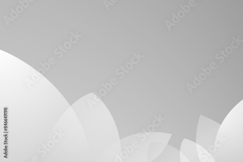 Abstract white and gray leaf shape overlap background. texture white pattern. vector illustration