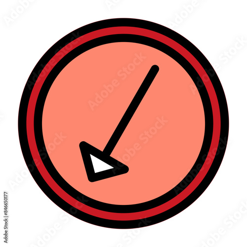 Left Down Icon