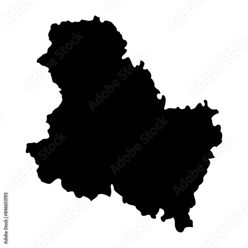 Yonne department map, administrative division of France. Vector illustration.