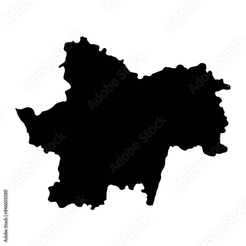 Saone et Loire department map, administrative division of France. Vector illustration.