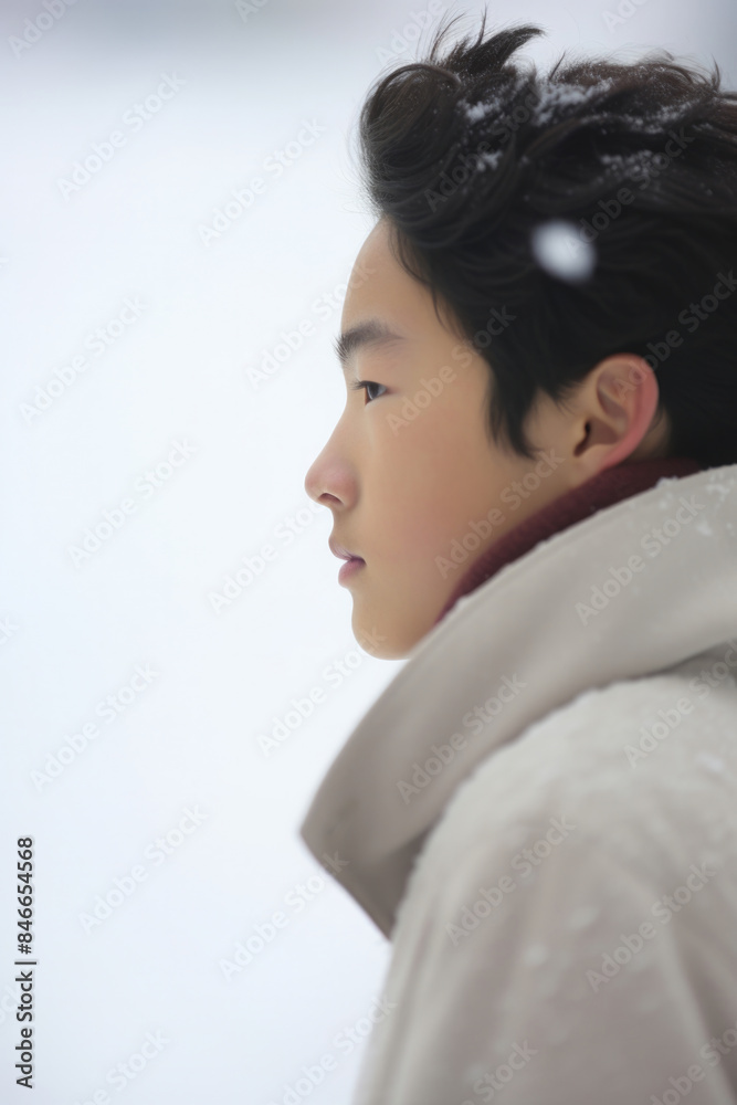 男, 男の子, アジア人, 日本人, 横顔, 冬, 雪, 雪原, 男の子の横顔, Japanese, Asian, man, boy, profile, winter, snow, snowfield, profile of a boy, snowfield 男, 男の子, アジア人, 日本人, 横顔, 冬, 雪, 雪原, 男の子の横顔, Japanese, Asian, man, boy, profile, winter, snow, snowfield, profile of a boy, snowfield