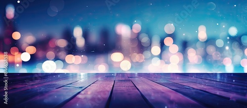 Night urban lights creating...