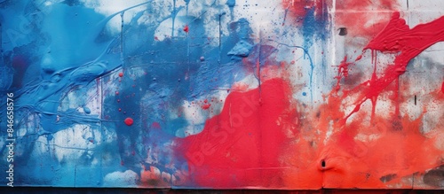 Wall fragment with vibrant ...