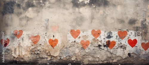 A weathered wall showing pe...