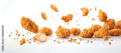 Popcorn chicken falling wit...