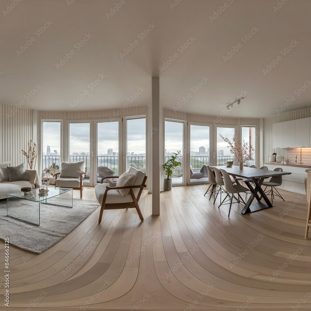 Fototapeta premium living room with fireplace