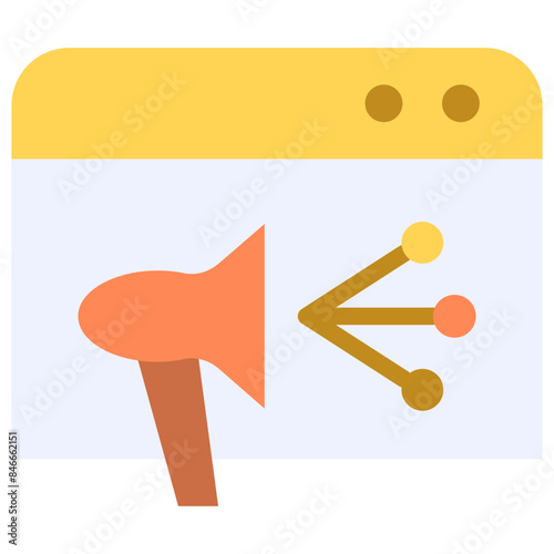 advertising flat icon
