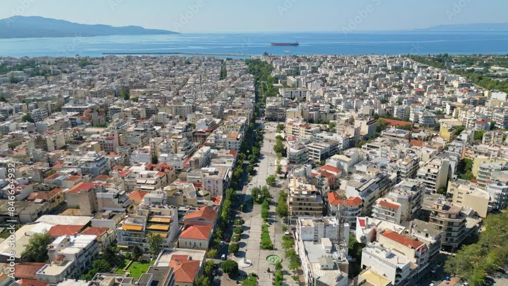 Aerial view of Kalamata port. Beautiful outdoor scene of Peloponnese peninsula, Greece, Europe. Aerial view of Kalamata port. Beautiful outdoor scene of Peloponnese peninsula, Greece, Europe.