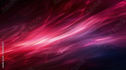 Lightspeed. Curve streak trail line. Fast light speed line. Long red way effect. Glowing exposure. Blurred motion. Sparkling flow. abstract dynamic dark background