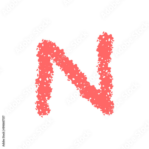 Crayon Style Font Alphabet