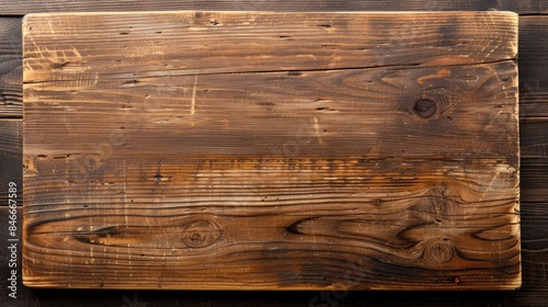 Wooden surface with empty space for writing or display