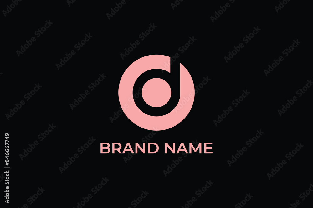 letter D iconic geometric logo, letter DC modern logo, letter DC and dot icon logo, letter b logo, tech company logo, logomark