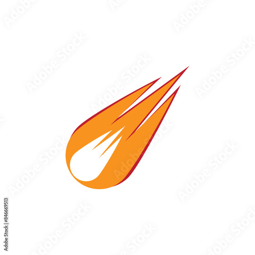Meteor icon logo design illustration template vector.