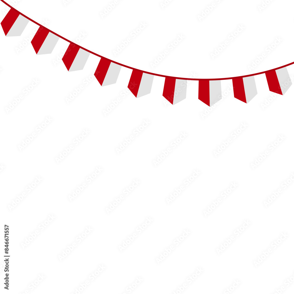 Fototapeta premium Indonesian Flag Decoration