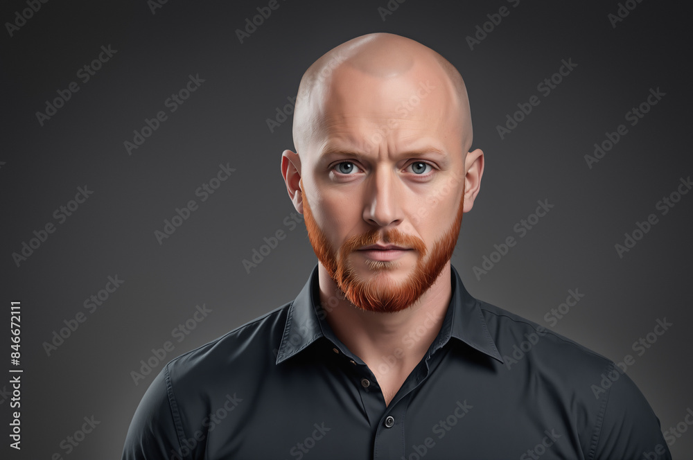 red bearded male portrait black and white red bearded male portrait black and white