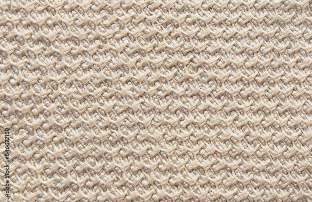 Beige boucle fabric texture as background Beige boucle fabric texture as background