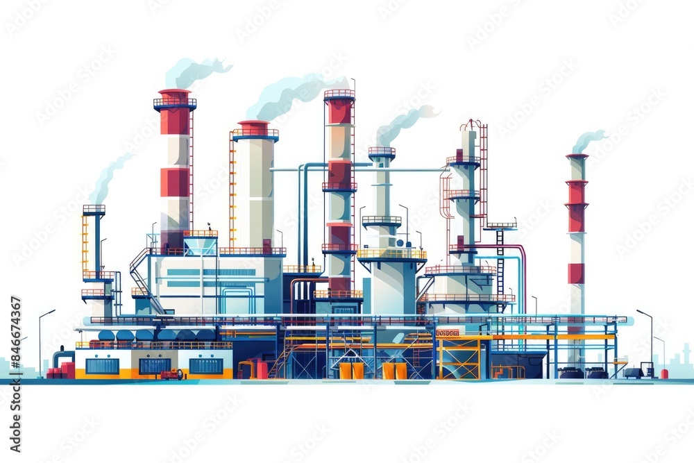 Obraz premium Pipeline of chemical plant