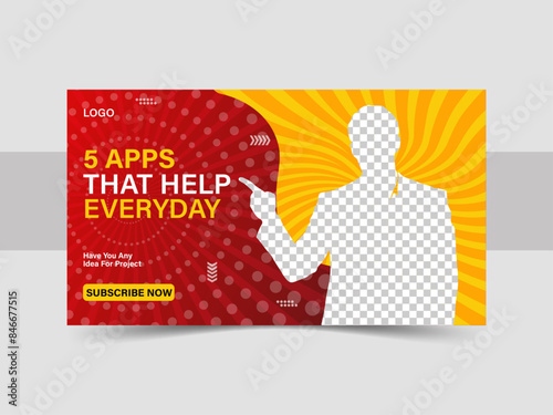 Modern YouTube Video Thumbnail Design  And Editable YouTube Thumbnail design for any YouTube videos

