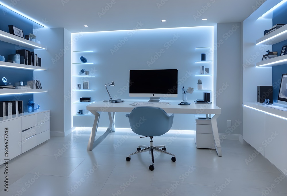 minimalist interior design style futuristic home office sleek furniture state of the art technology minimalist interior design style futuristic home office sleek furniture state of the art technology