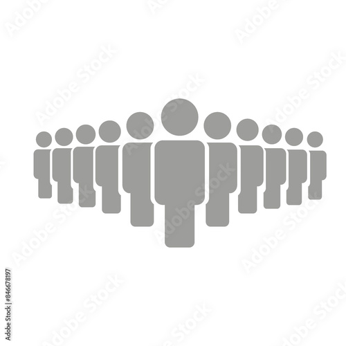 Wallpaper Mural Flat illustration. Avatar, user profile, gender neutral silhouette. Gray icon of eleven gender neutral people. Suitable for social media profiles, icons, screensavers and as a template... Torontodigital.ca