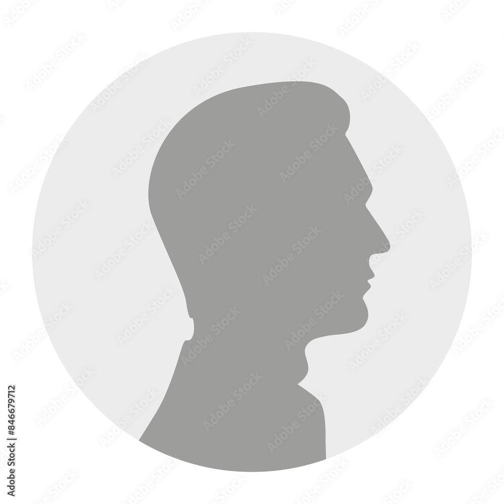 Flat illustration. Gray silhouette of a adult man on a white background. Suitable for social media profiles, icons, screensavers and as a template... Flat illustration. Gray silhouette of a adult man on a white background. Suitable for social media profiles, icons, screensavers and as a template...