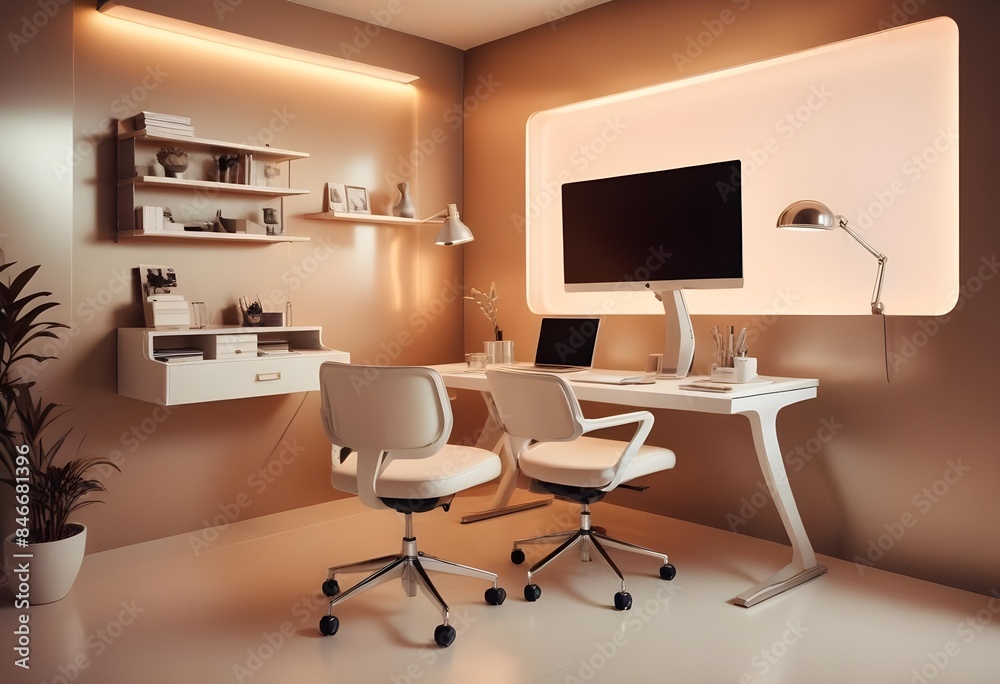 minimalist interior design style futuristic home office sleek furniture state of the art technology minimalist interior design style futuristic home office sleek furniture state of the art technology