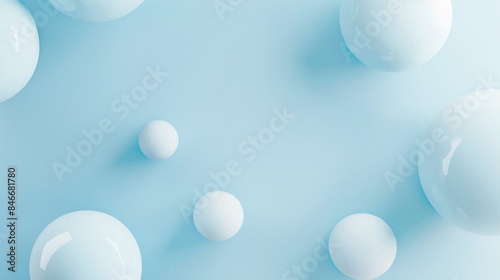 Client presentation on light blue background