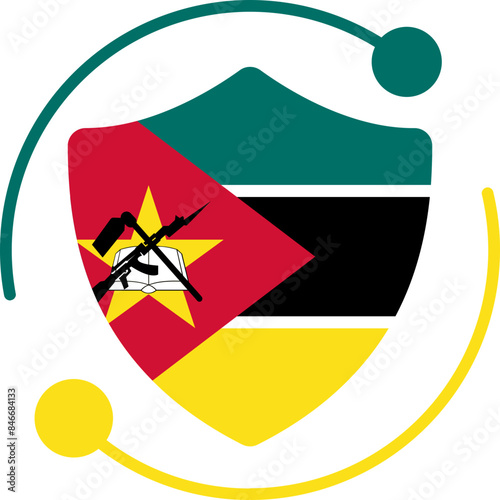 Free Download Security icon in Mozambique Flag - GFXLoad