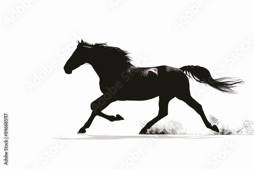 Horse Running Illustration