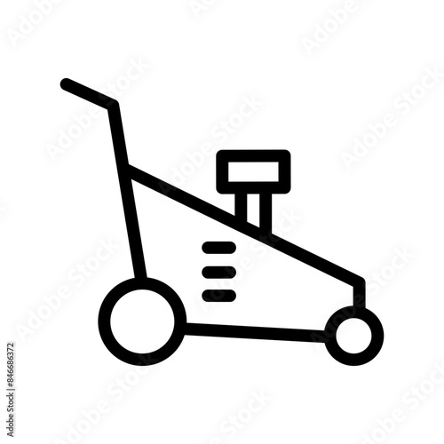 Lawn Mower Icon Perfect for Gardening and Landscaping Illustrations