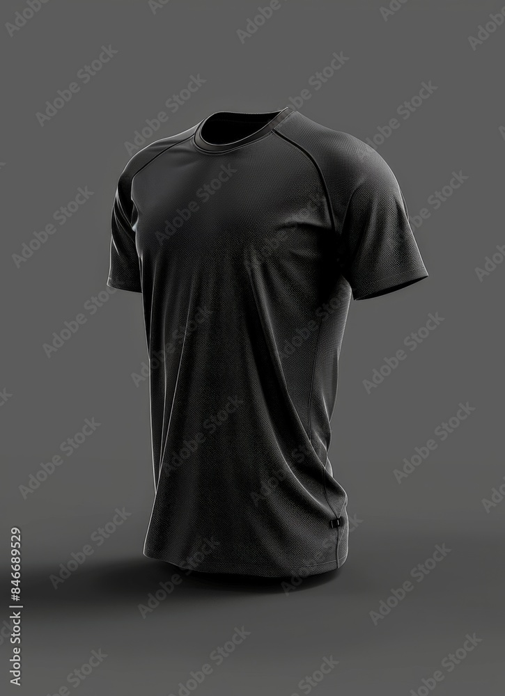 Mockup of a plain black T-shirt Mockup of a plain black T-shirt