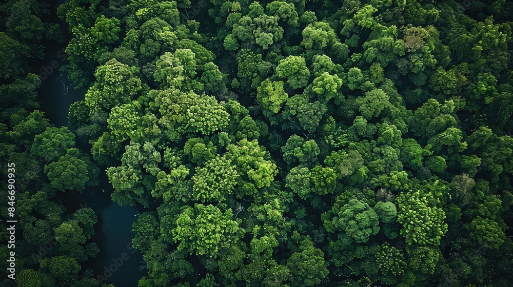 Aerial view of a lush green forest with dense tree canopies, showcasing the beauty of nature and the rich biodiversity of the landscape. Aerial view of a lush green forest with dense tree canopies, showcasing the beauty of nature and the rich biodiversity of the landscape.